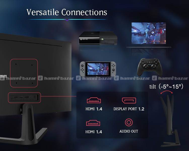 KOORUI 24 Inch Monitor Gaming 165HZ 2