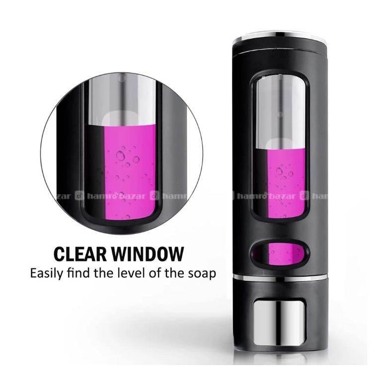 Wall Mount Soap Dispenser 400ML - Black 6