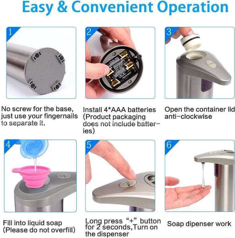 Stainless Steel Automatic Sensor Soap Dispenser 5