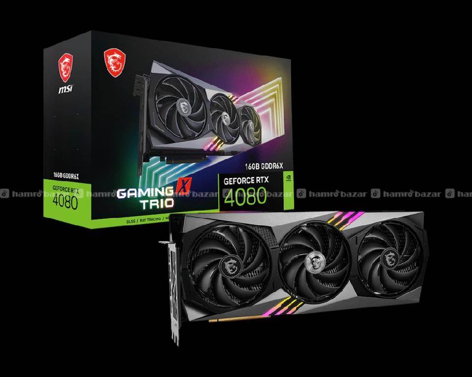 MSI RTX 4080 GAMING X TRIO Graphics Card 16GB GDDR 1