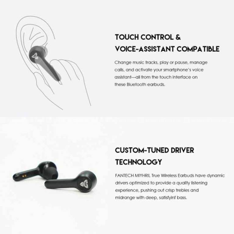 Fantech TWS Tx-1 MITHRIL 5.0 Wireless Earbuds 2