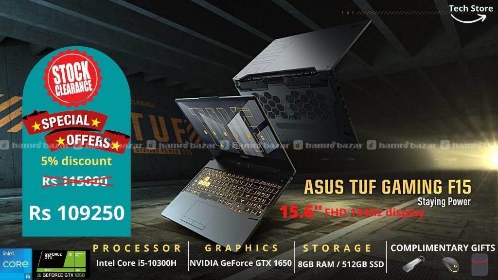 Laptop Asus TUF F15 FX506L , i5 , 10th gen 1