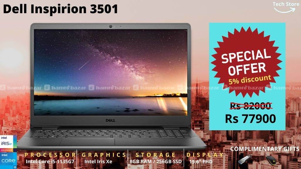 Laptop Dell inspiron 3501 , i5 , 11th gen 1
