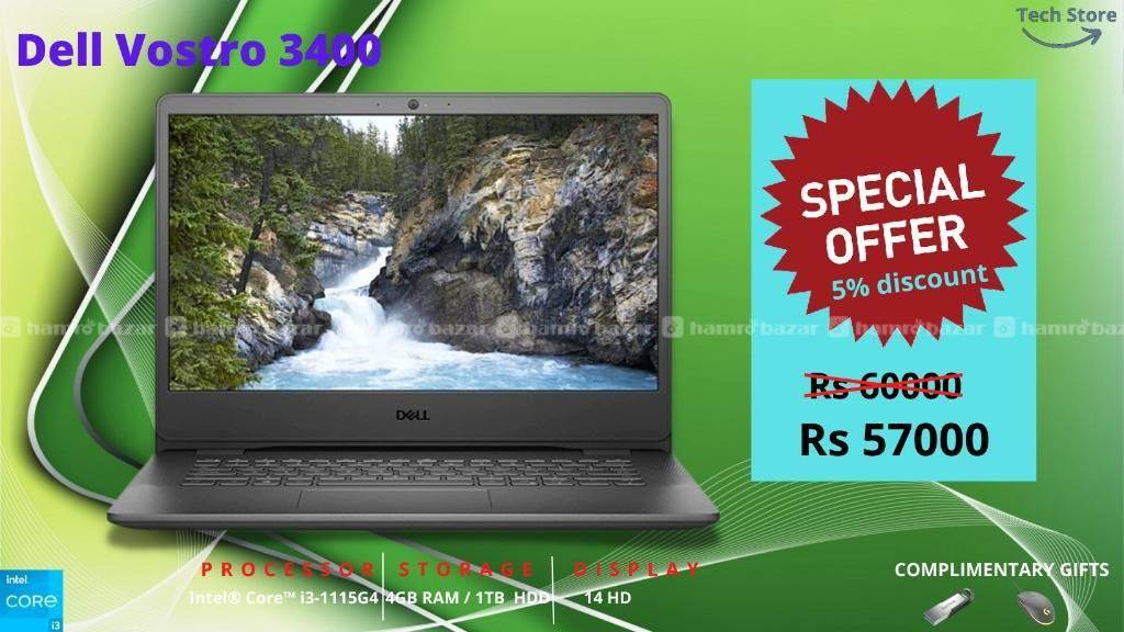 Laptop Dell vostro 3400 ,i3 , 11th gen 1