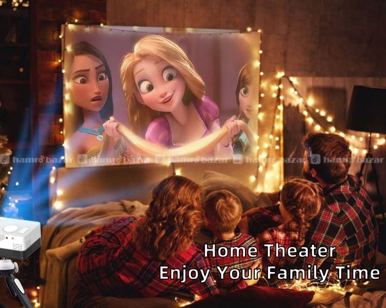 Salange J15C Mini HD Projector for Home Theater 4
