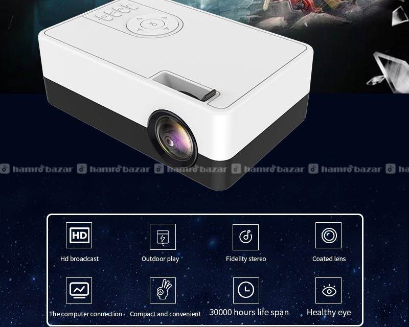 Salange J15C Mini HD Projector for Home Theater 3