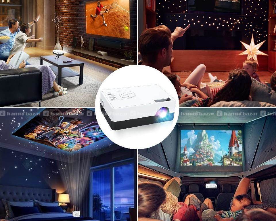 Salange J15C Mini HD Projector for Home Theater 2