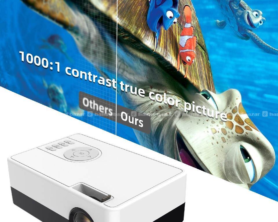 Salange J15C Mini HD Projector for Home Theater 6