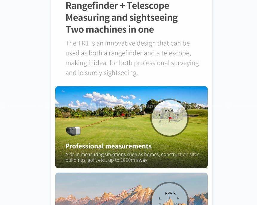 Xiaomi Duka TR1 sightseeing telescope rangefinder 2