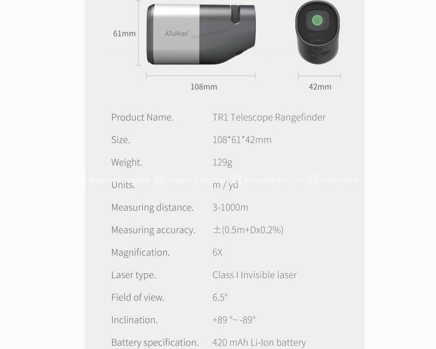 Xiaomi Duka TR1 sightseeing telescope rangefinder 7
