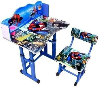 3D Design Adjustable Height Wooden Study Table And 1