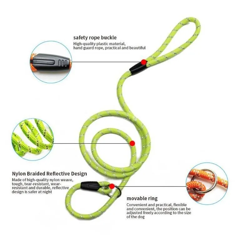 Adjustable Nylon Dog Training leads(traction Rope  4