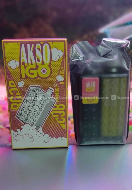 AKSO IGO 8000 DISPOSABLE VAPE (POD)- RECHARGEABLE. for Rs.2900 - Hamrobazar