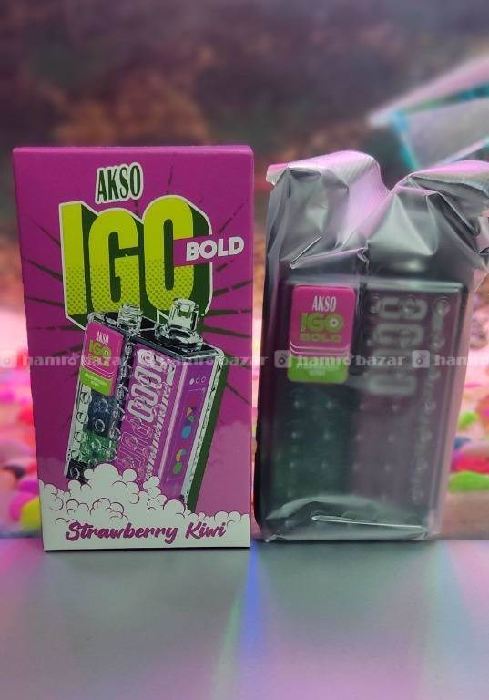 AKSO IGO 8000 DISPOSABLE VAPE (POD)- RECHARGEABLE. for Rs.2900 - Hamrobazar