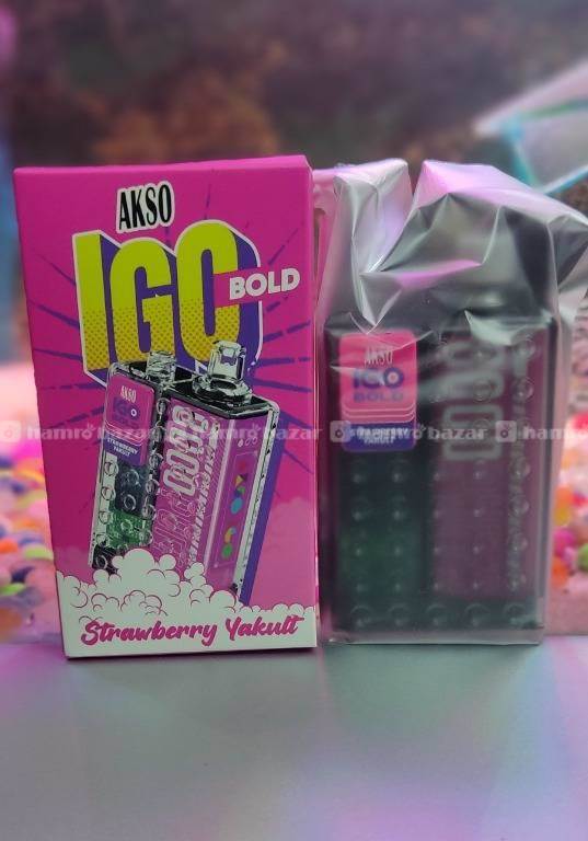 AKSO IGO 8000 DISPOSABLE VAPE (POD)- RECHARGEABLE. for Rs.2900 - Hamrobazar