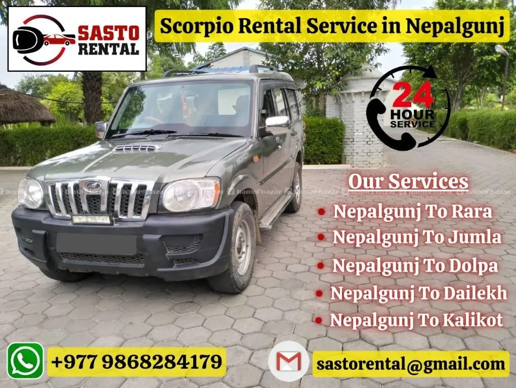 Scorpio Rental in Nepalgunj | +977 9868284179 |  1