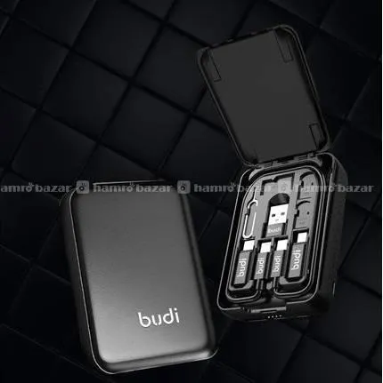 BUDI 5000mAh Power Bank Multi Cables Set 4