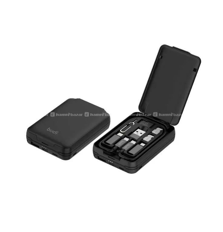 BUDI 5000mAh Power Bank Multi Cables Set 1