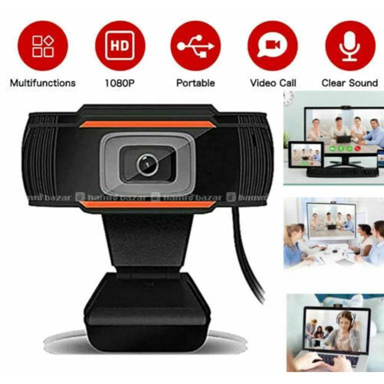 1080p Webcam, HD Mini Plug and Play 1