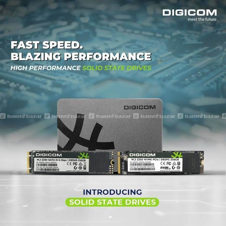 DIGICOM 256GB SSD SATA HIGH PERFORMANCE  1