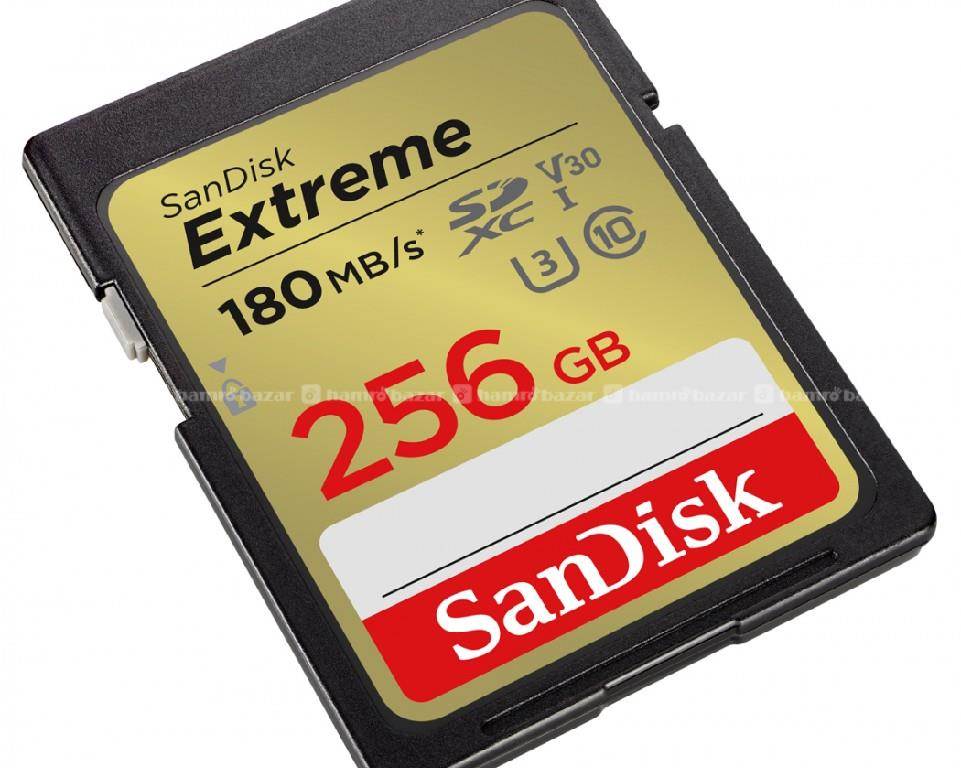 SANDISK EXTREME SD CARD 256GB 180MBS FOR SALE 3