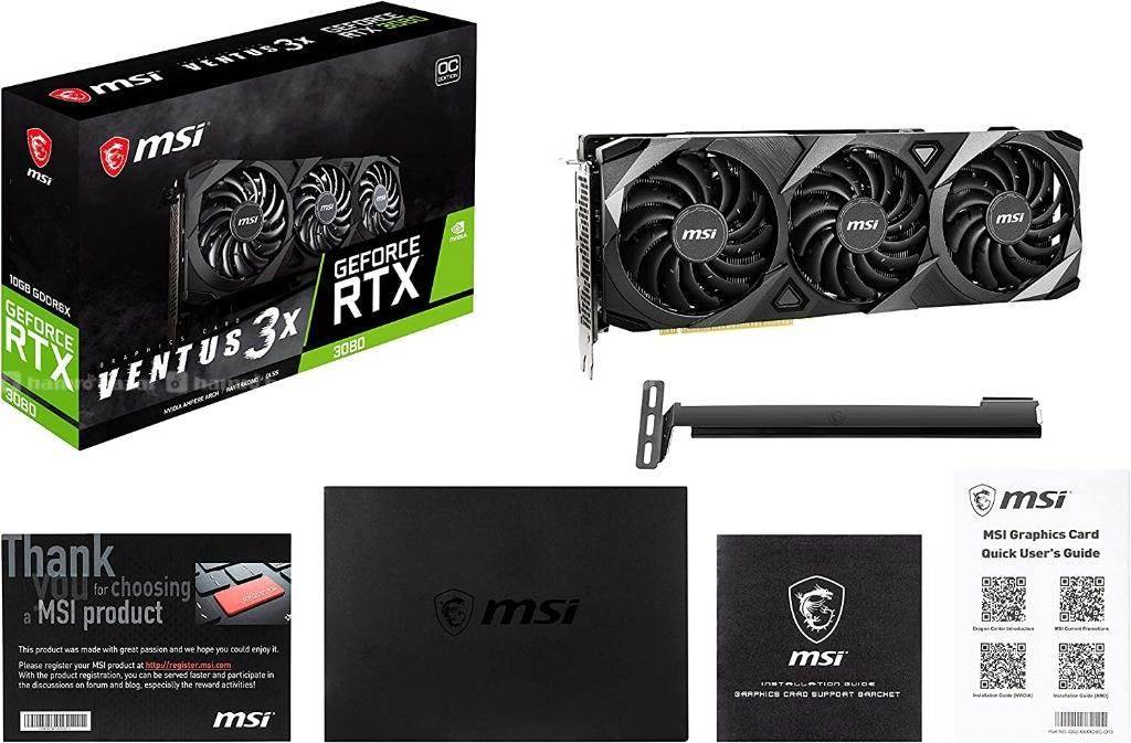 MSI Gaming GeForce RTX 3080 VENTUS 3X 10G OC 4
