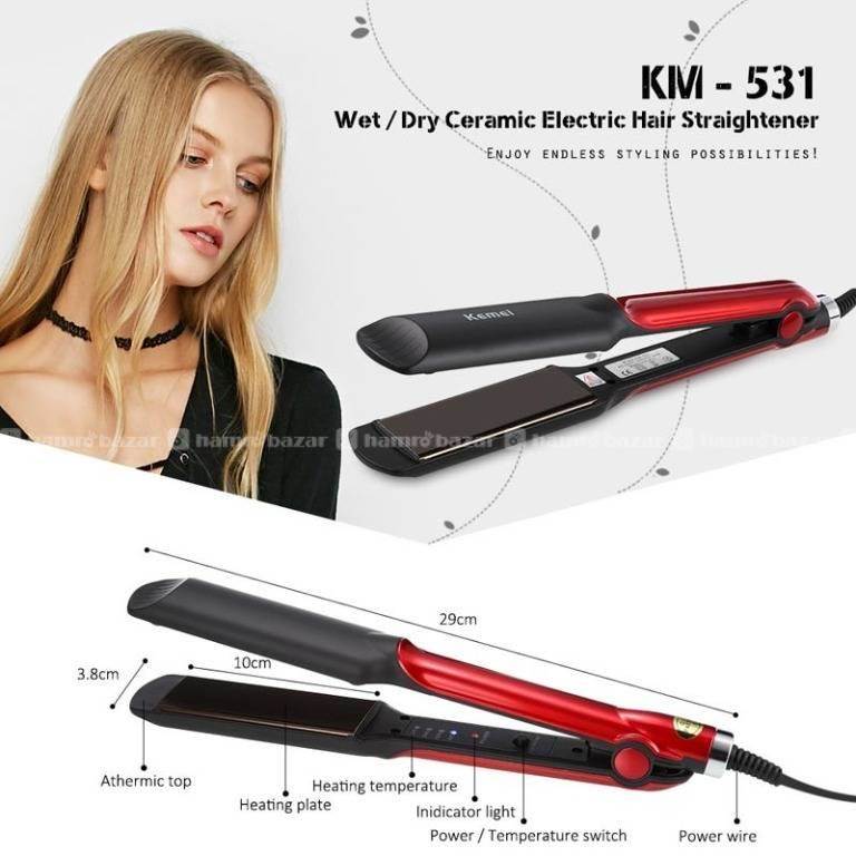 Kemei KM531 Professional Hair Straightener 3