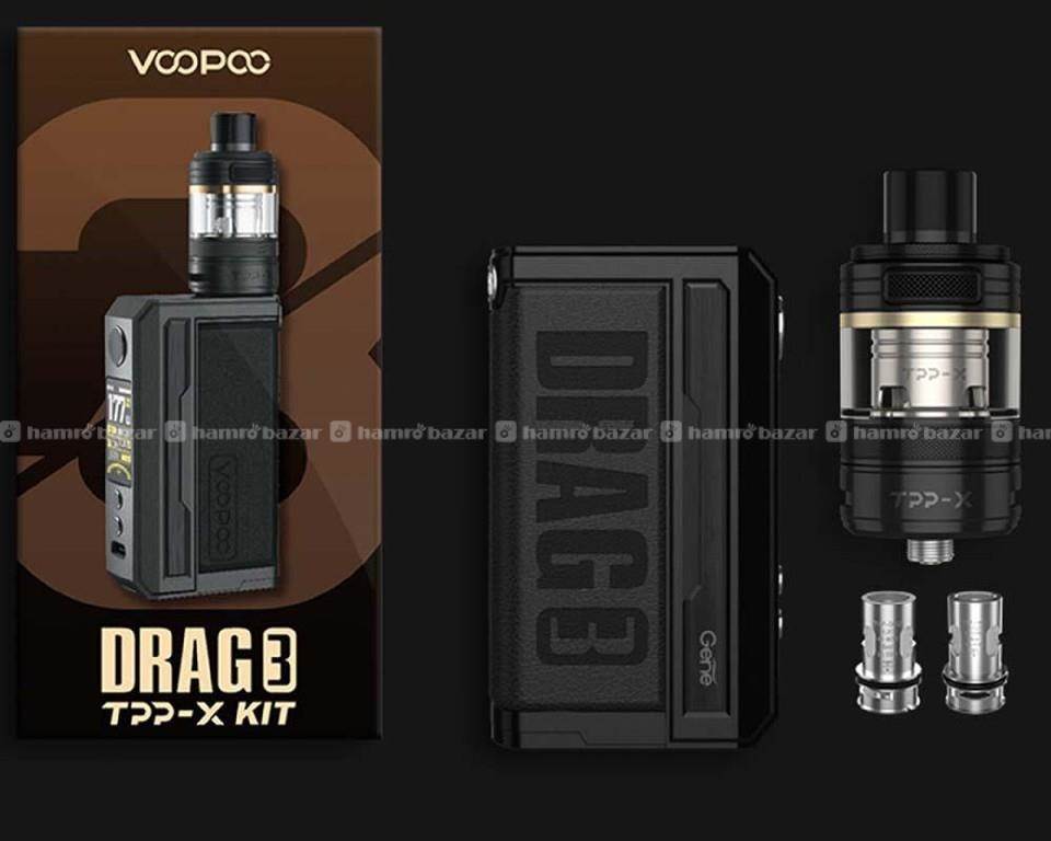 VOOPOO DRAG 3 TPP-X KIT WITH BATTERY for Rs.12499 - Hamrobazar VOOPOO DRAG 3 TPP-X KIT WITH BATTERY for Rs.12499 - Hamrobazar