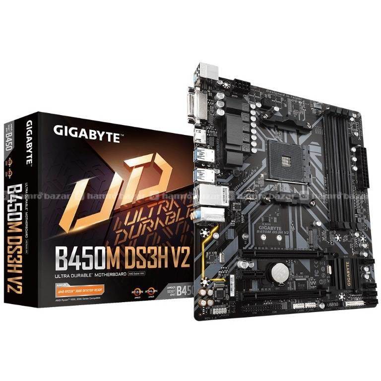 Gigabyte B450m ds34 V2 Amd Motherboard  1