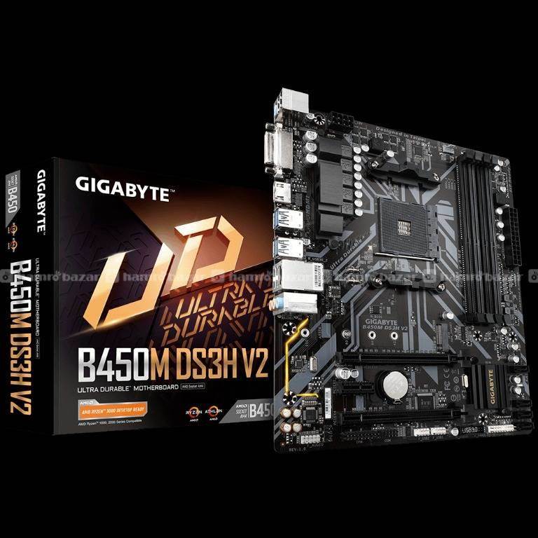 Gigabyte B450m ds34 V2 Amd Motherboard  3